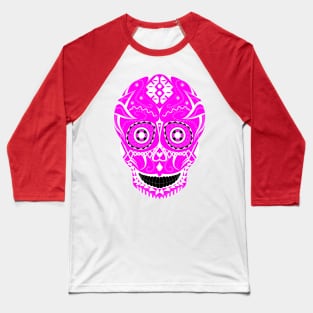 pink skull ecopop in floral candy catrina art Baseball T-Shirt